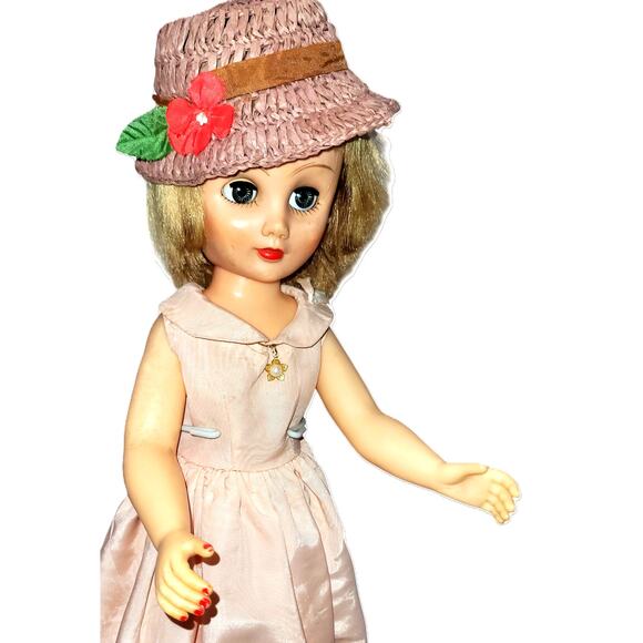 19" 1950s Vintage Teenage High Heel Fashion Doll~Twist Waist ~Homemade Heels - Picture 2 of 12